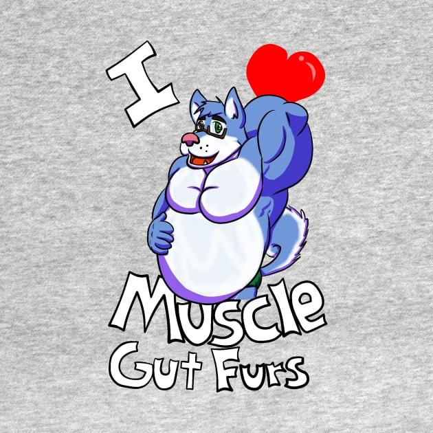 I Heart Muscle Gut Furs by CaseyLJones